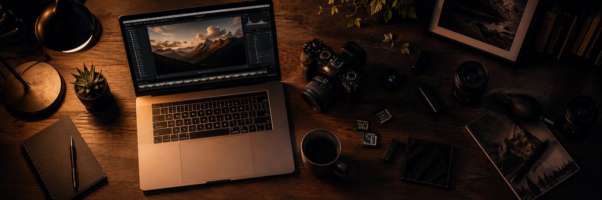 Photographer workspace